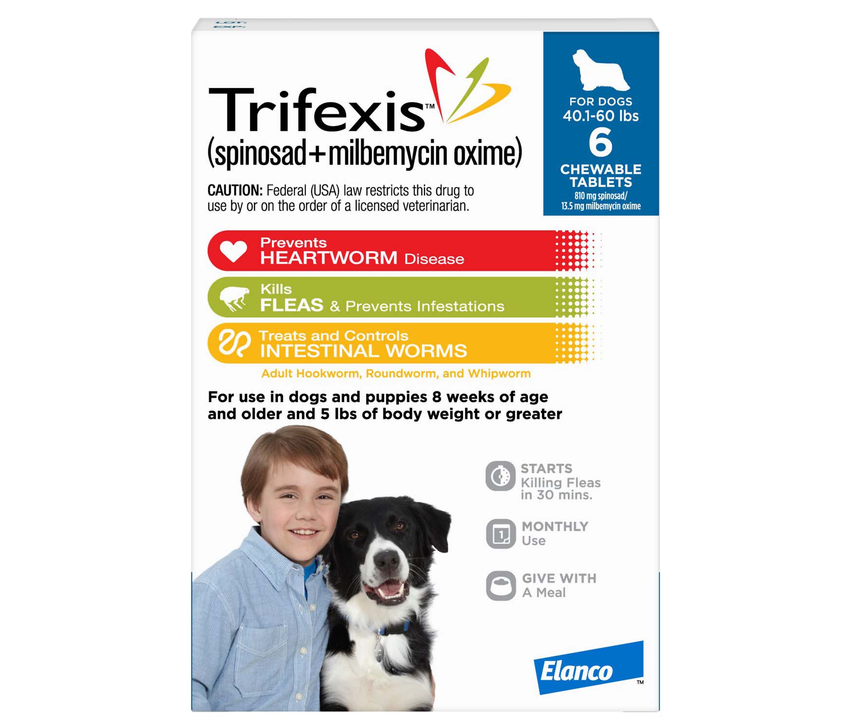 Trifexis for dogs (40.1 - 60 lbs)