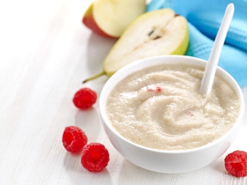 bowl of baby food