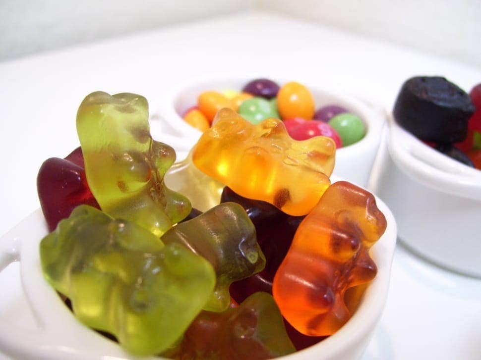 cup of gummy bears