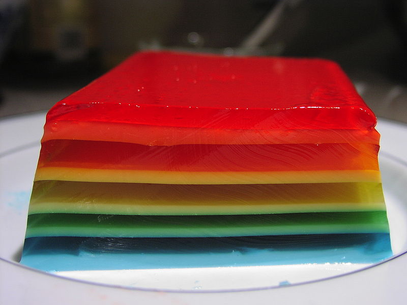rainbow jello