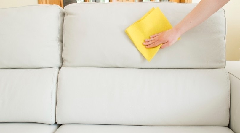 wiping couch