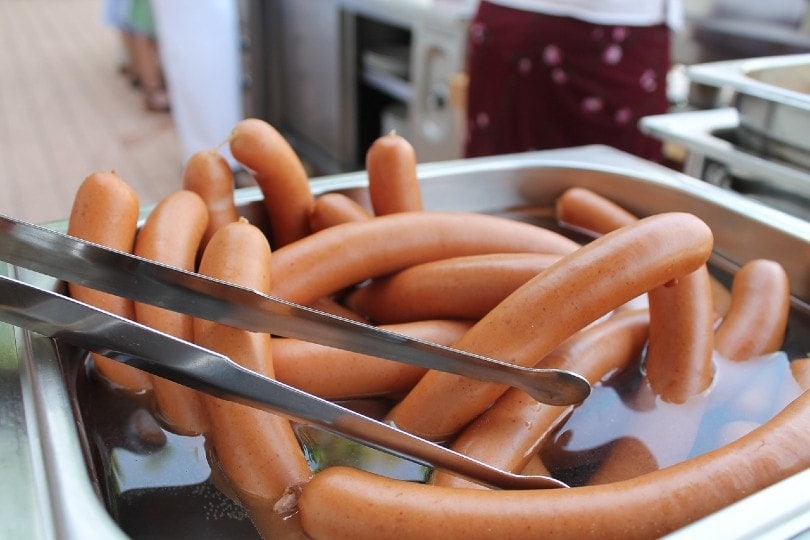 vienna sausage in the fryer