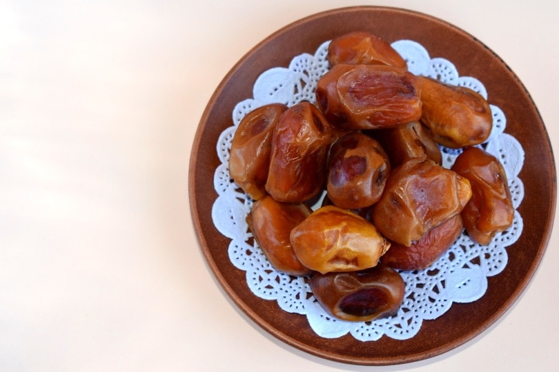 Dates on a serving platter