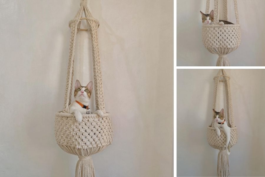 Macrame Hammock for Cats- Macrame for beginners