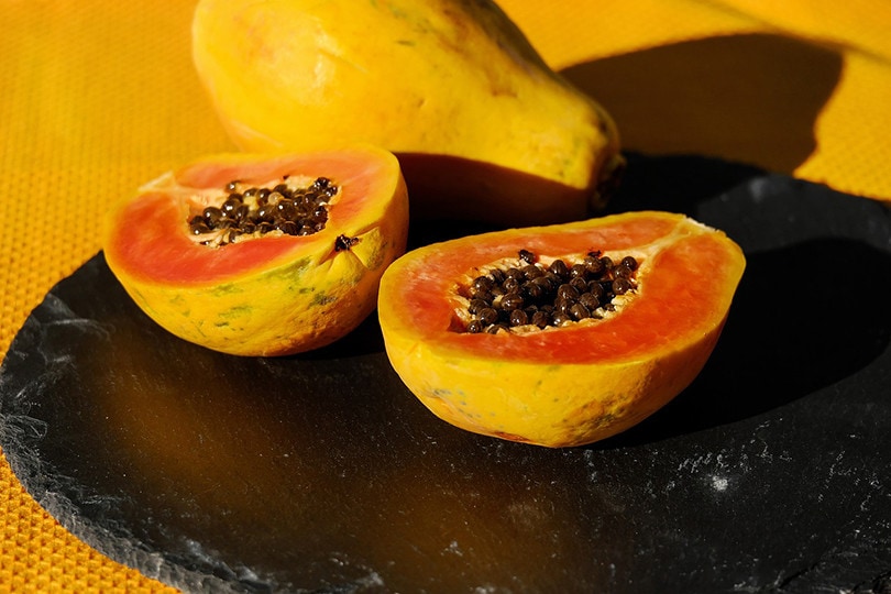 Papaya Cut in half