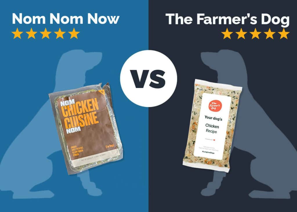 Nom Nom vs The Farmer’s Dog 2024 Comparisson Hepper