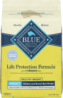 Blue Buffalo Life Protection Formula Healthy Weight Adult Chicken & Brown Rice Recipe Dry Dog Food