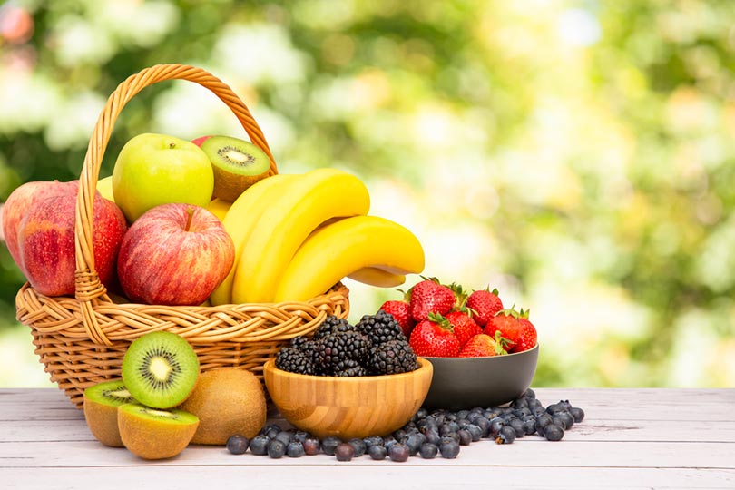 a variety of fruits