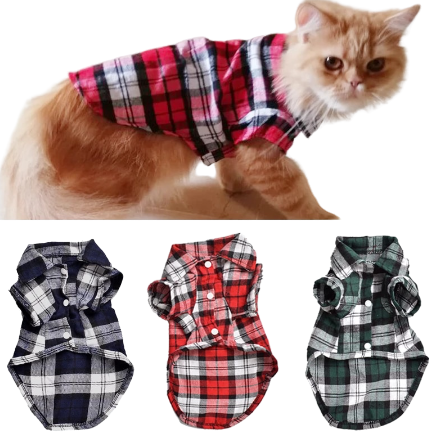 Cat Flannel Shirt