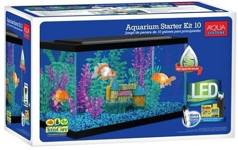 Aqua Culture 10 Gallon Aquarium Starter Kit với đèn LED