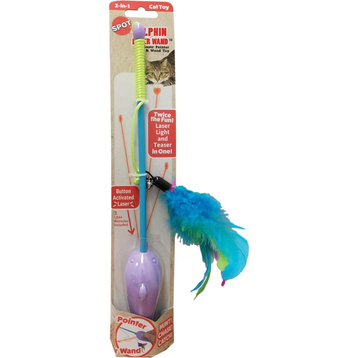 Ethical Pet Dolphin Laser Wand Cat Toy new