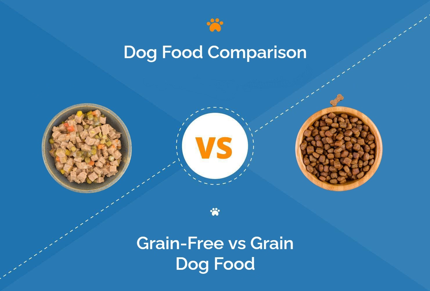 Left: Dog Food (Image Credit: Louella938, Shutterstock) Right: Grain Dog Food (Image Credit: nadisja, Shutterstock)