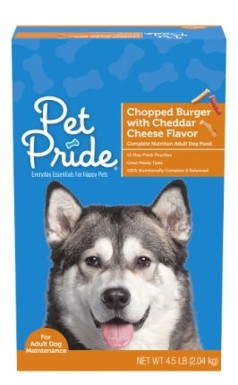 Pet Pride Chopped Burger with Cheddar Cheese Flavor