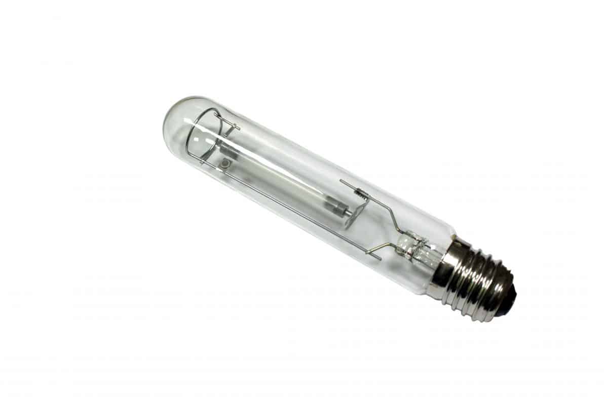 Sodium or metal-halide bulb isolated on white