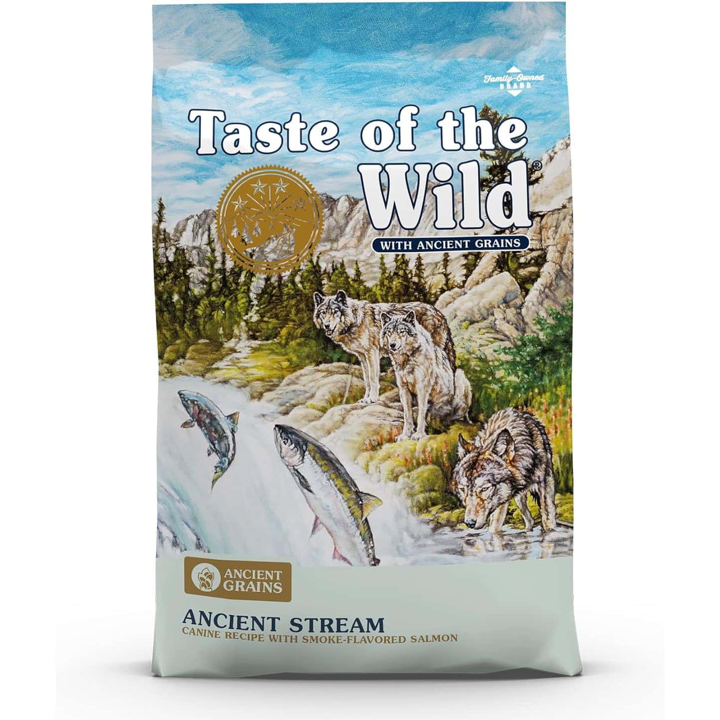 Taste Of The Wild Ancient Stream Canine Recipe With Smoke-Flavored Salmon And Ancient Grains