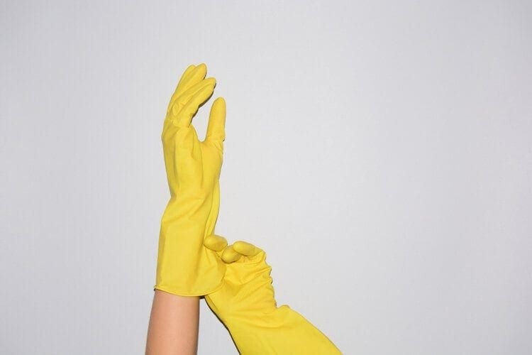 rubber gloves