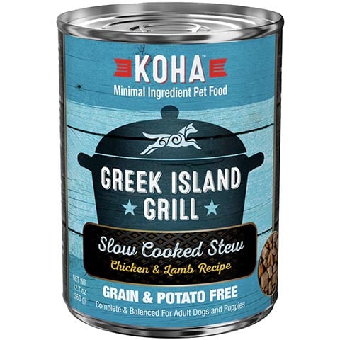 Greek Island Grill Slow Cooked Stew Chicken and Lamb for Dogs