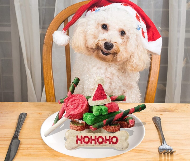 MON2SUN Christmas Dog Rawhide Treats