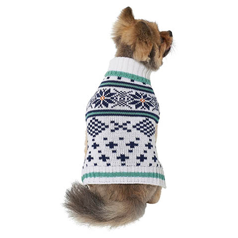 Wagatude Snowflake Fair Isle Dog Sweater