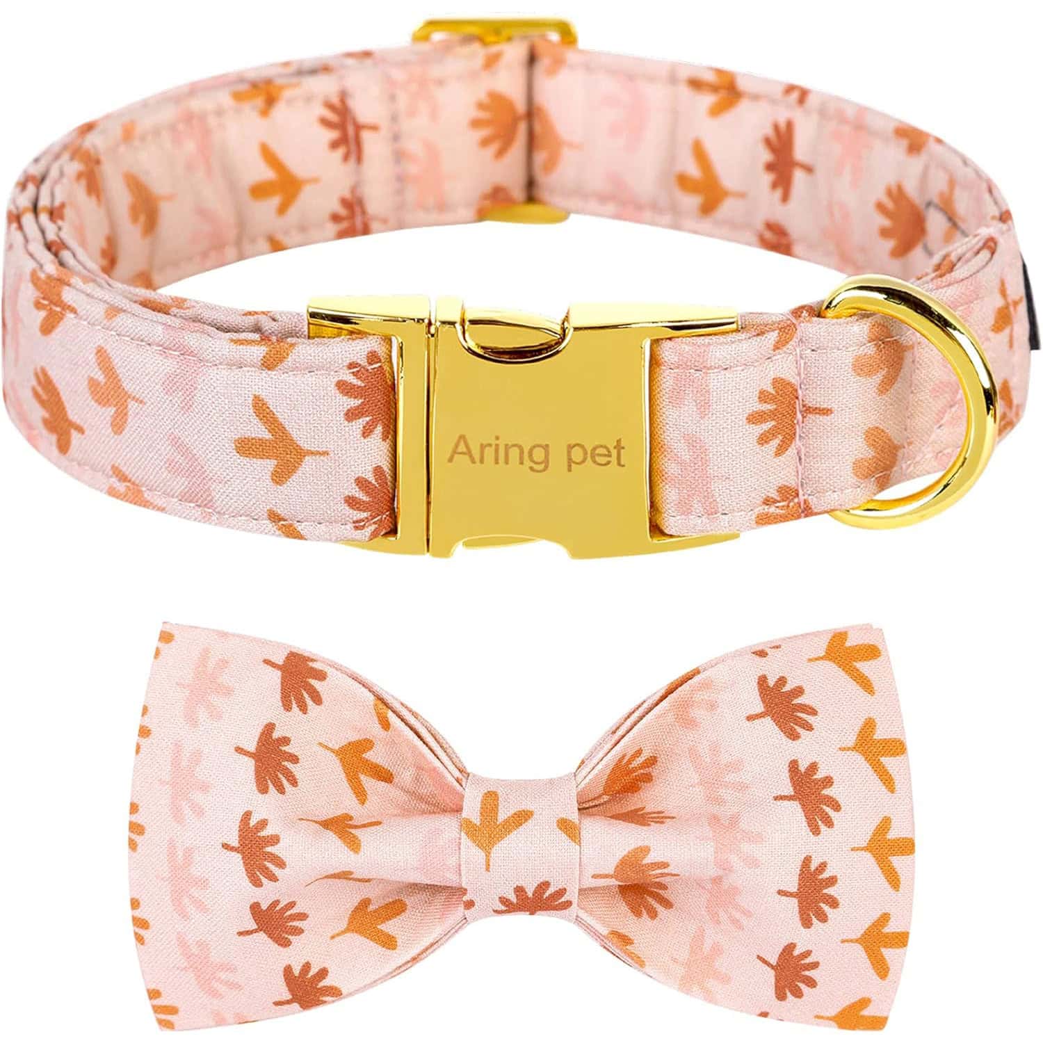 ARING PET Bowtie Dog Collar, Dog Collar with Bow, Adjustable Thanksgiving Collars New