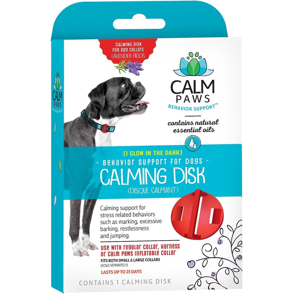 Calm Paws Behavior Support Calming Disk Collar Attachment