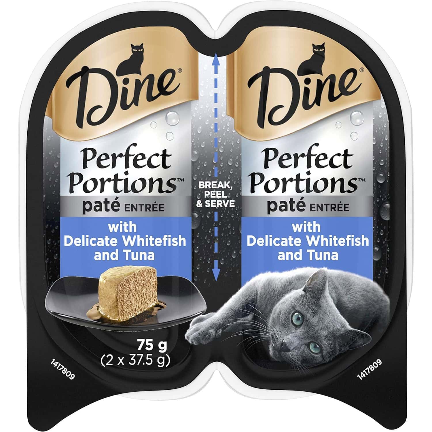 Dine Perfect Portions Wet Cat Food Pate Whitefish