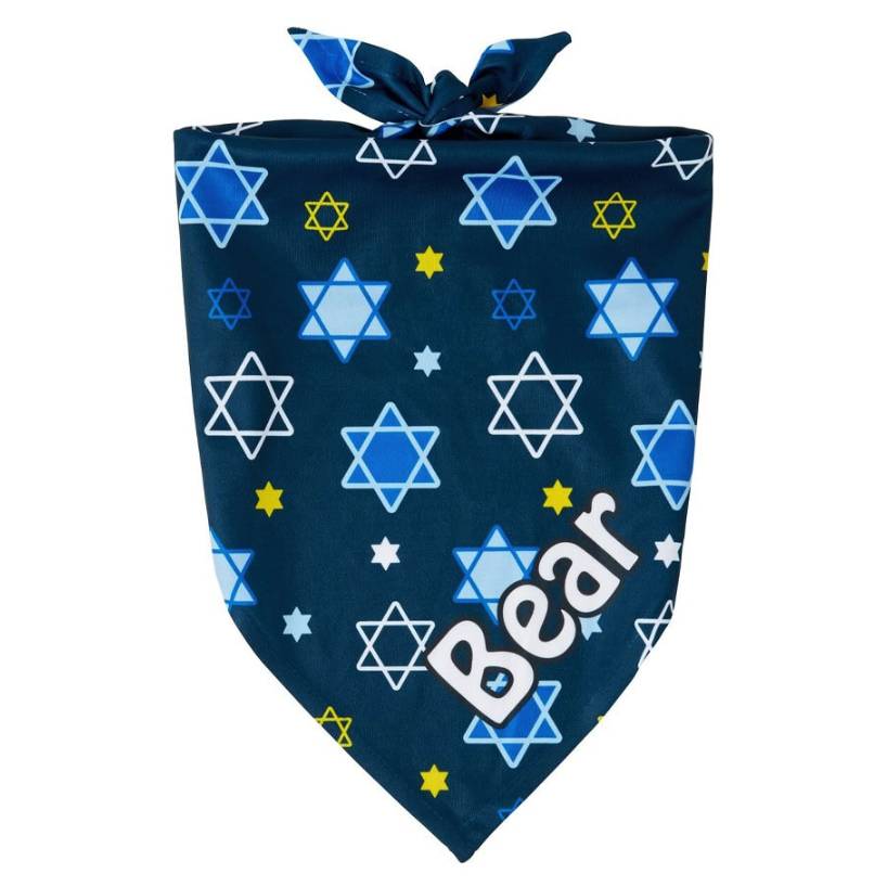 Frisco Hanukkah Personalized Dog Bandana