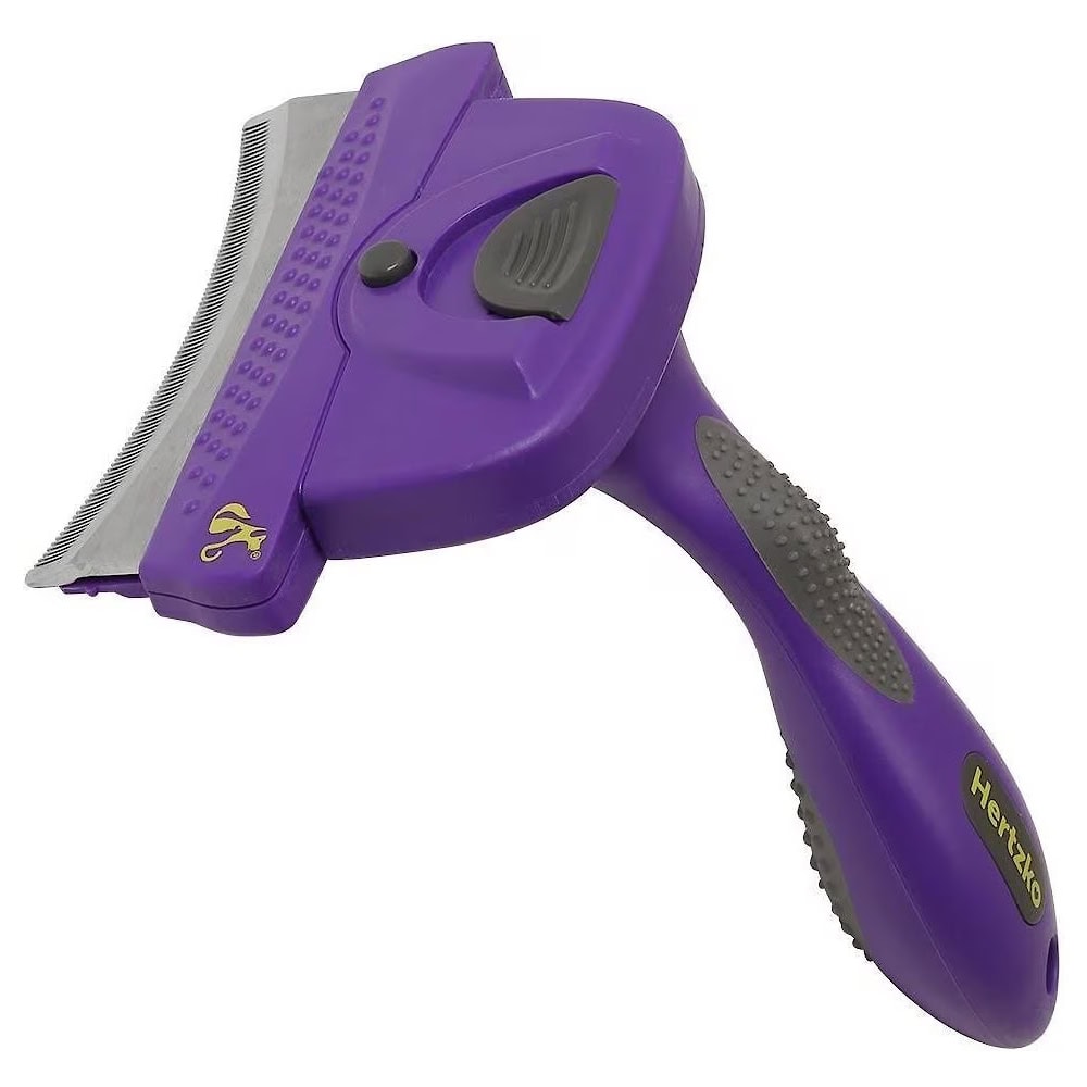 Hertzko Self-Cleaning Dog & Cat Deshedding Tool New