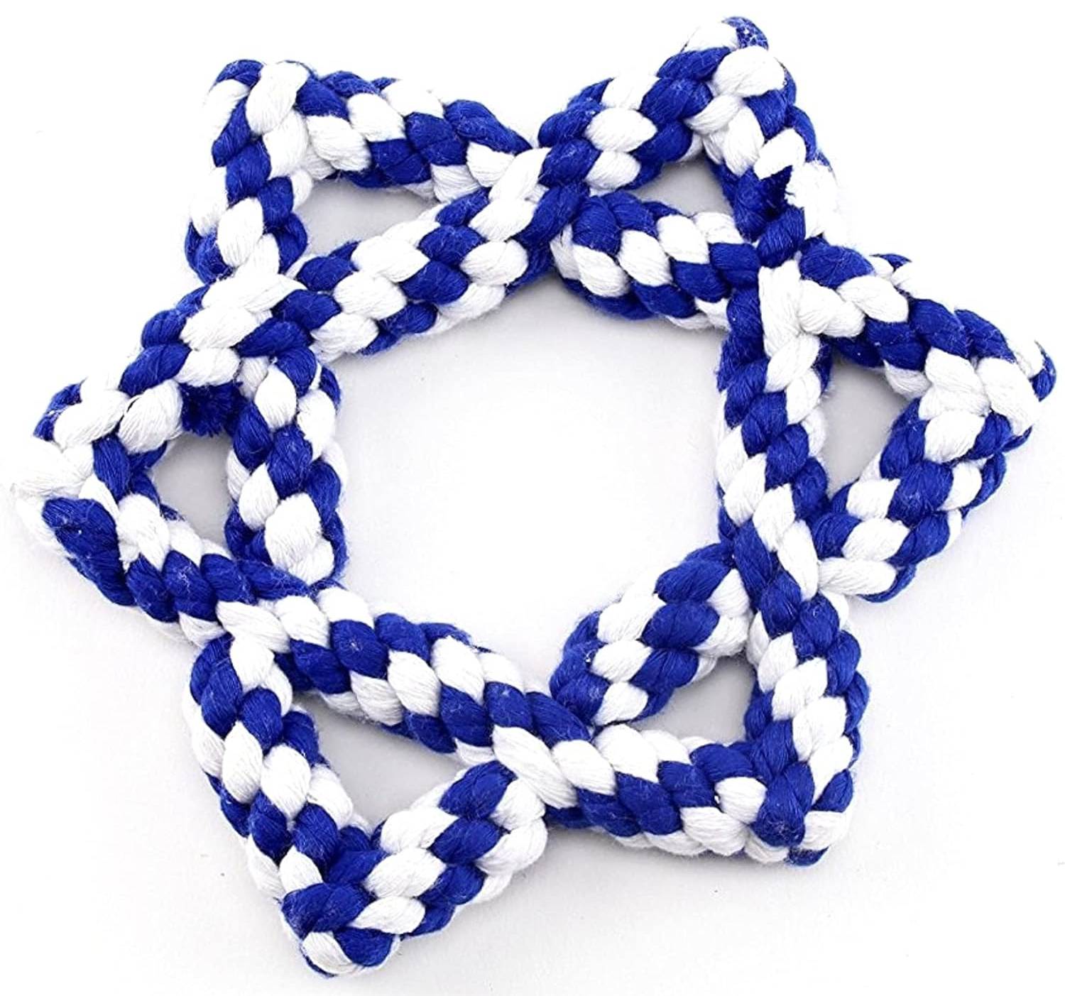 Midlee Hanukkah Star of David Rope Dog Toy