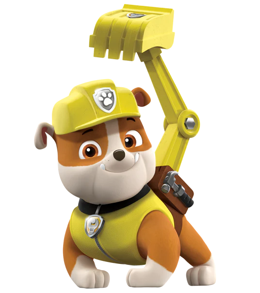 Rubble from Paw Patrol - Guru Animation Studio, Spin Master Ltd