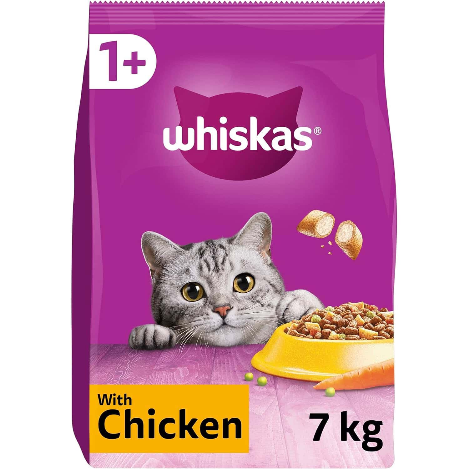 Whiskas 1+ Complete Dry Cat Food 
