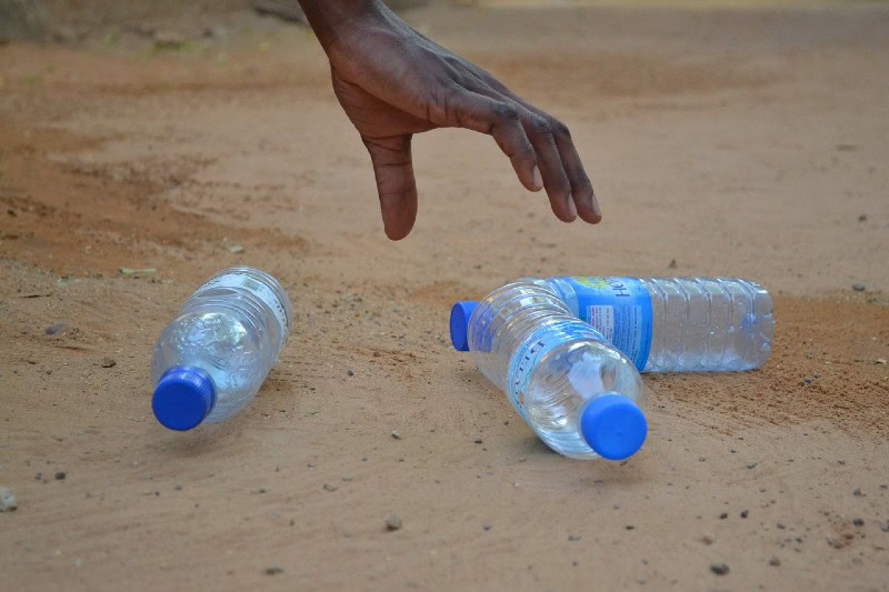 empty plastic bottles