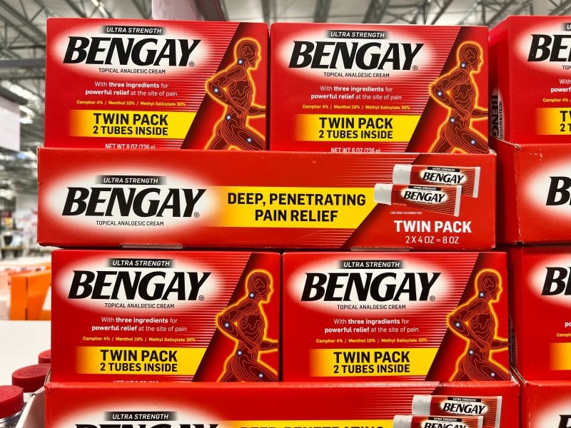 Bengay topical cream in boxes