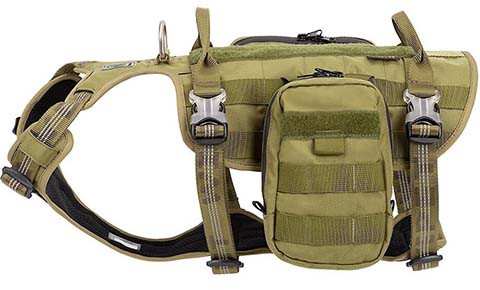 Chai’s Choice Rover Scout High-Performance Tactical Military Backpack Waterproof Dog Harness