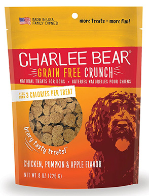 Charlee Bear Natural Bear Crunch Grain-Free Chicken, Pumpkin & Apple Dog Treats