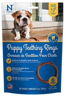 N-Bone Puppy Teething Ring Chicken Flavor Dog Treats