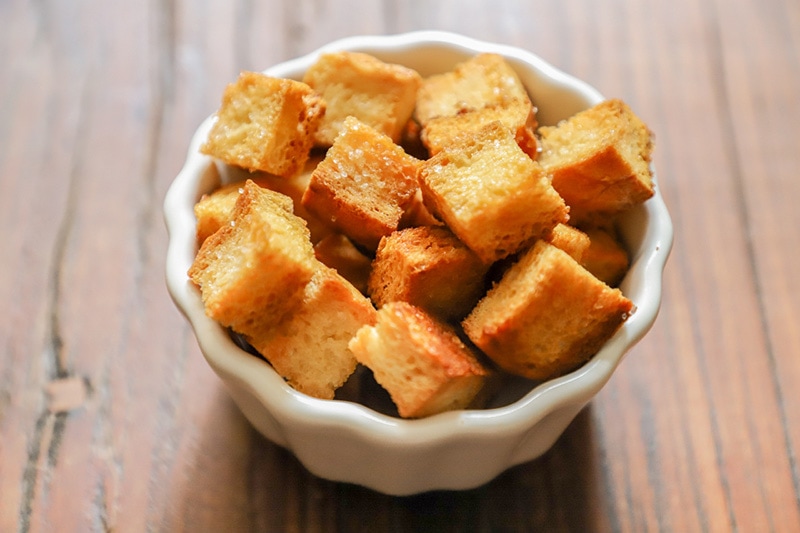 crouton in a bowl