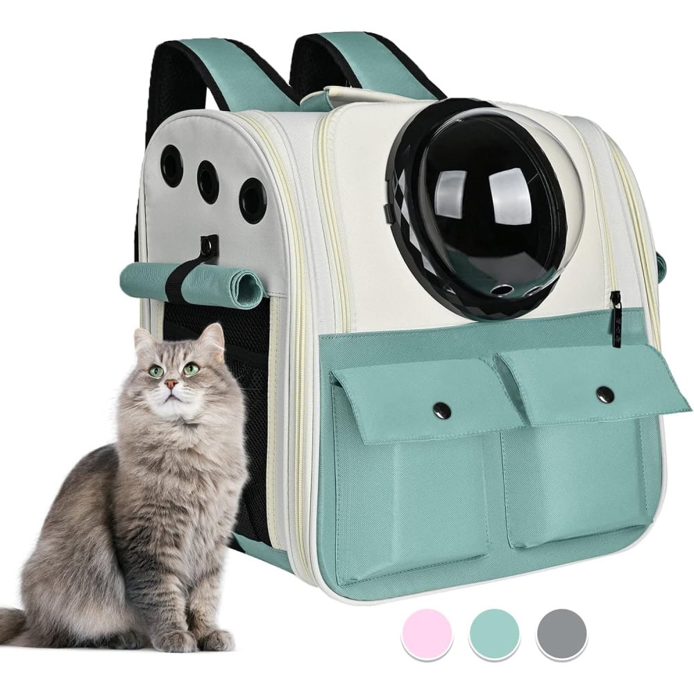 Cat Backpack Carrier, Airline Approved, Ventilated Design, Breathable Mesh 
