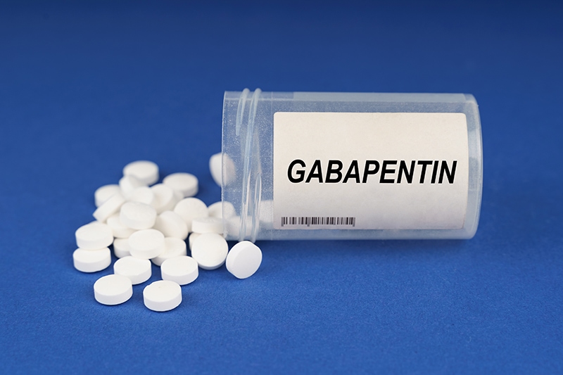 gabapentin pills on a jar