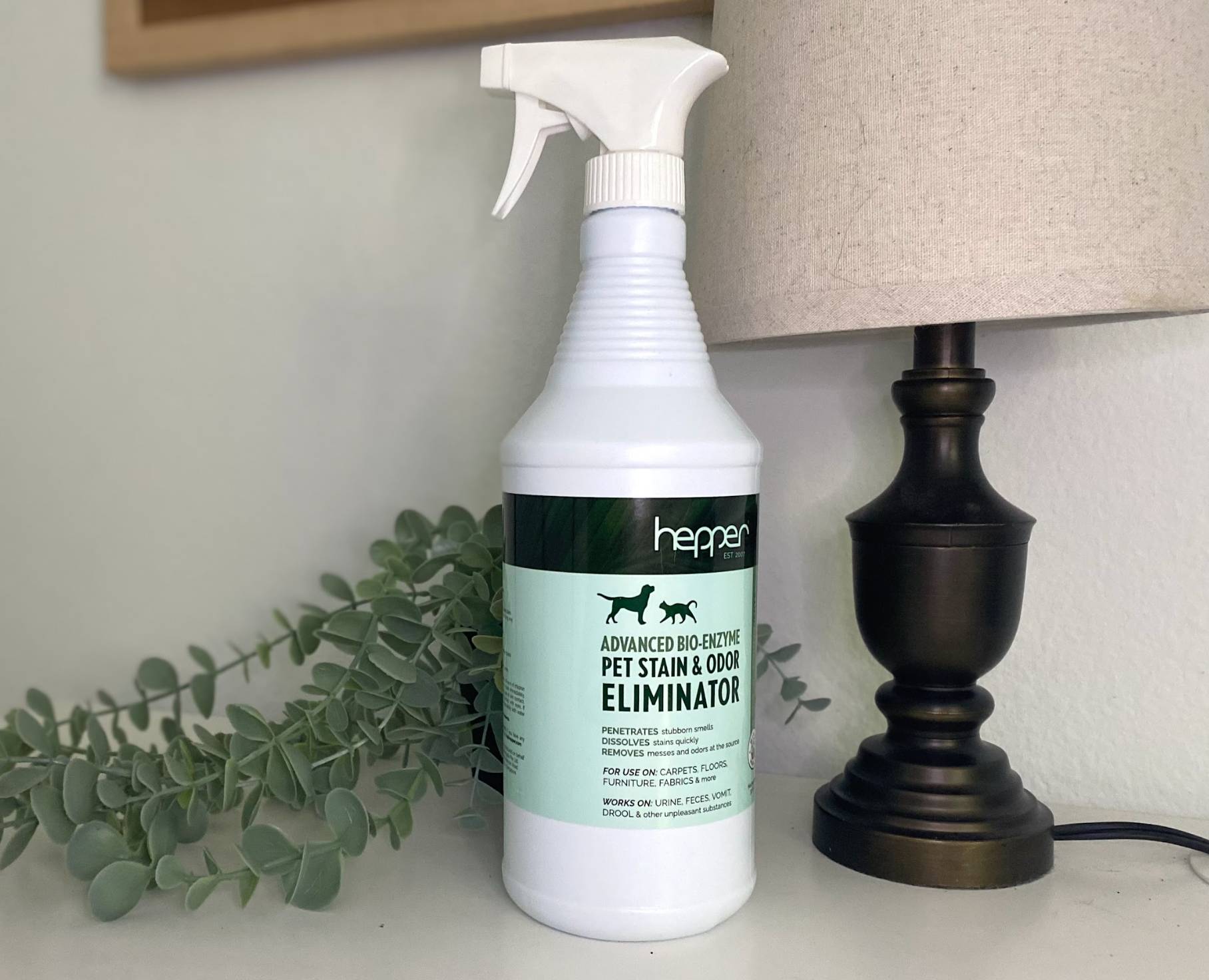 Hepper Advanced Bio-Enzyme Pet Stain & Odor Eliminator Spray