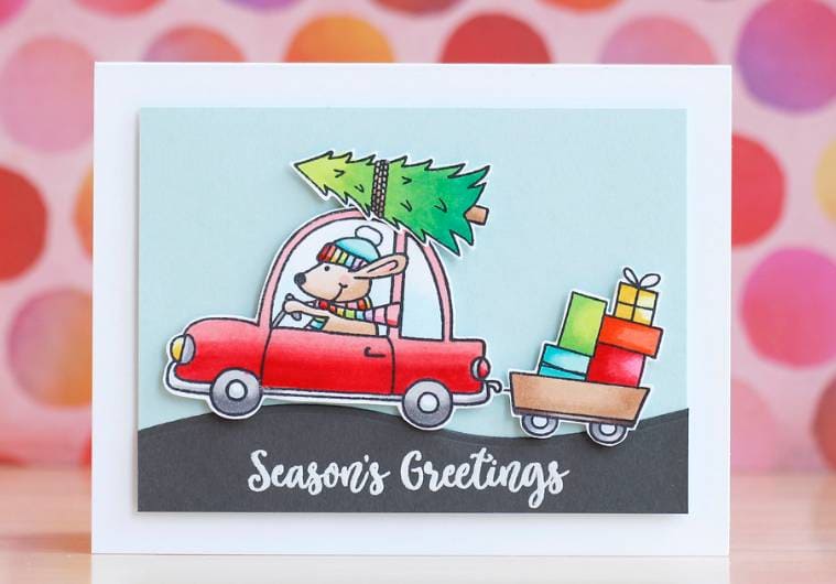 DIY Stamp Christmas Card