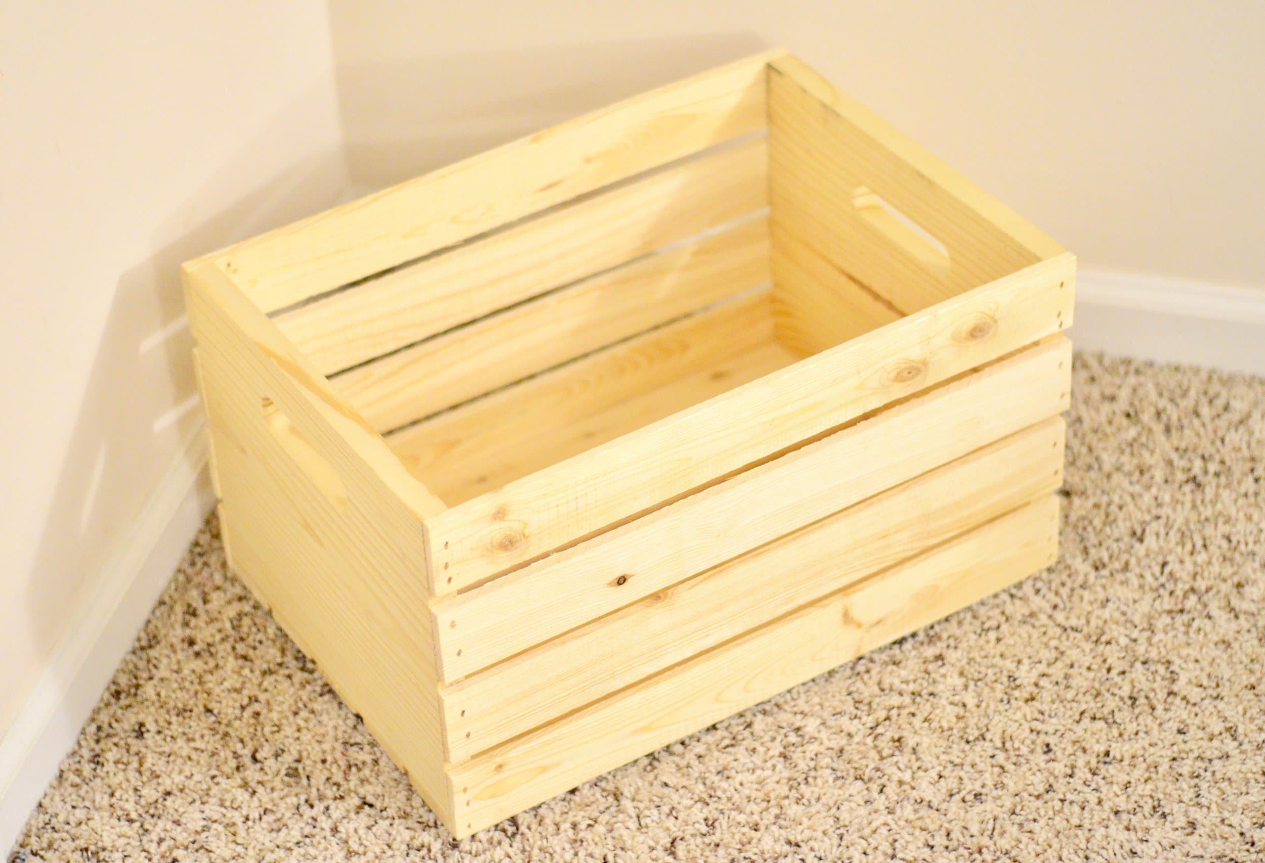 DIY Wooden Crate Toy Box for Dogs by Breanna Spain Blog