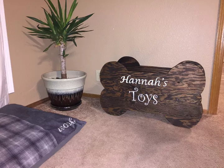 DIY Wooden Toy Box for Dog Toys by HomeTalk