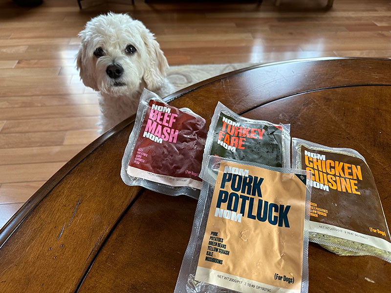 cavapoo dog and nom nom variety pack samples