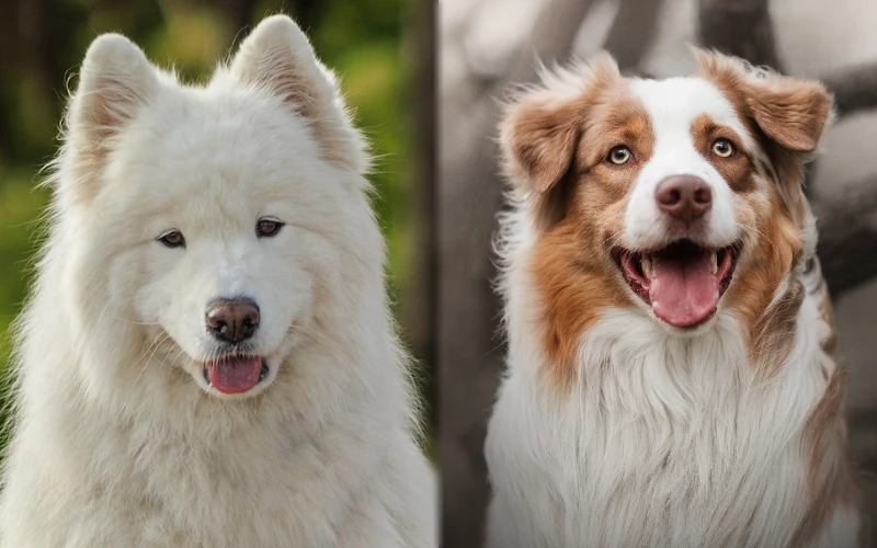 Parent breeds of the Samoyed Australian Shepherd Mix