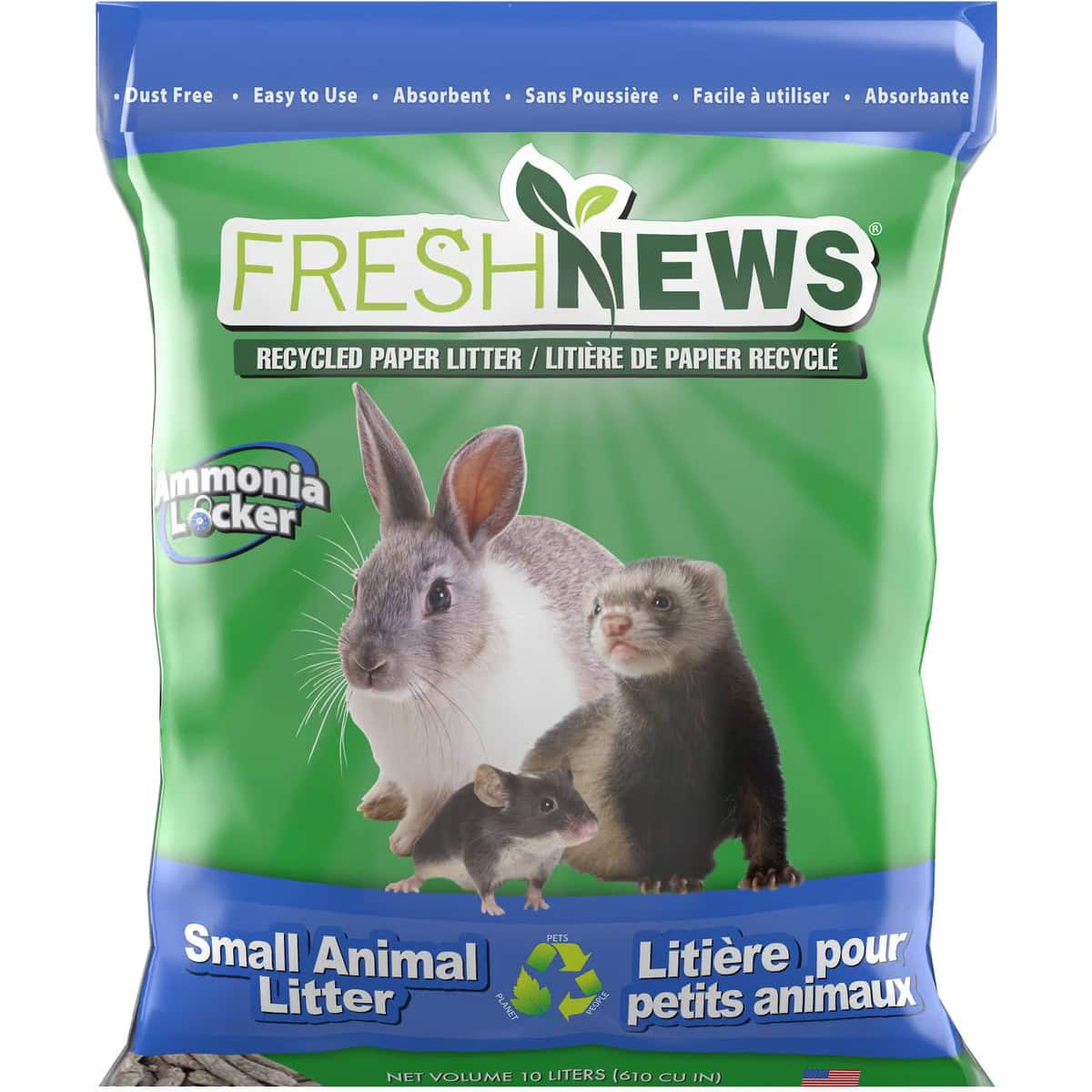 Fresh News Recycled Paper Small Animal Litter Bedding