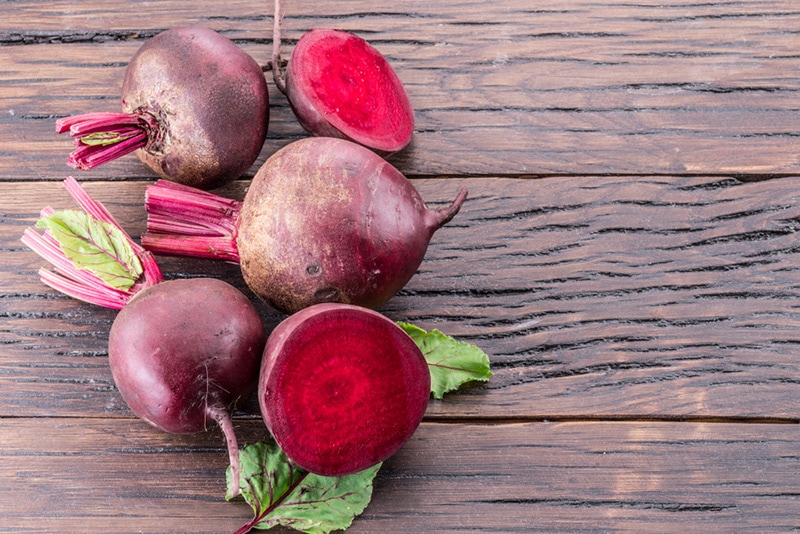 Red beets or beetroots