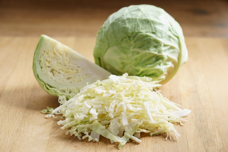 sliced cabbage