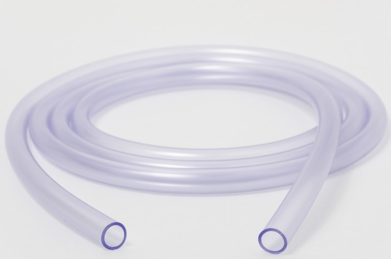 transparent plastic tube