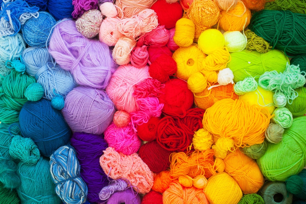 Colored yarn
